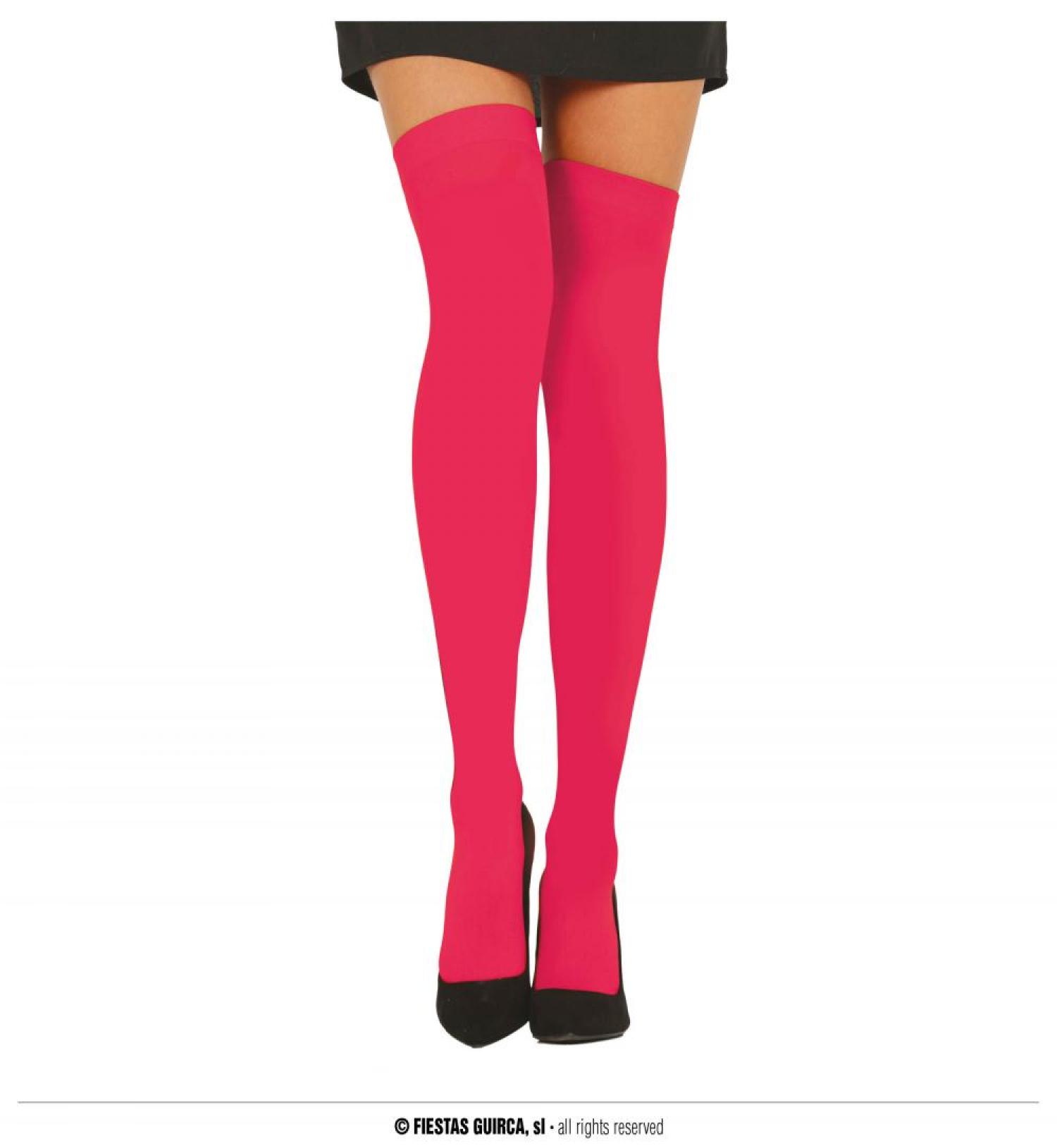 Chaussettes hautes fuschia