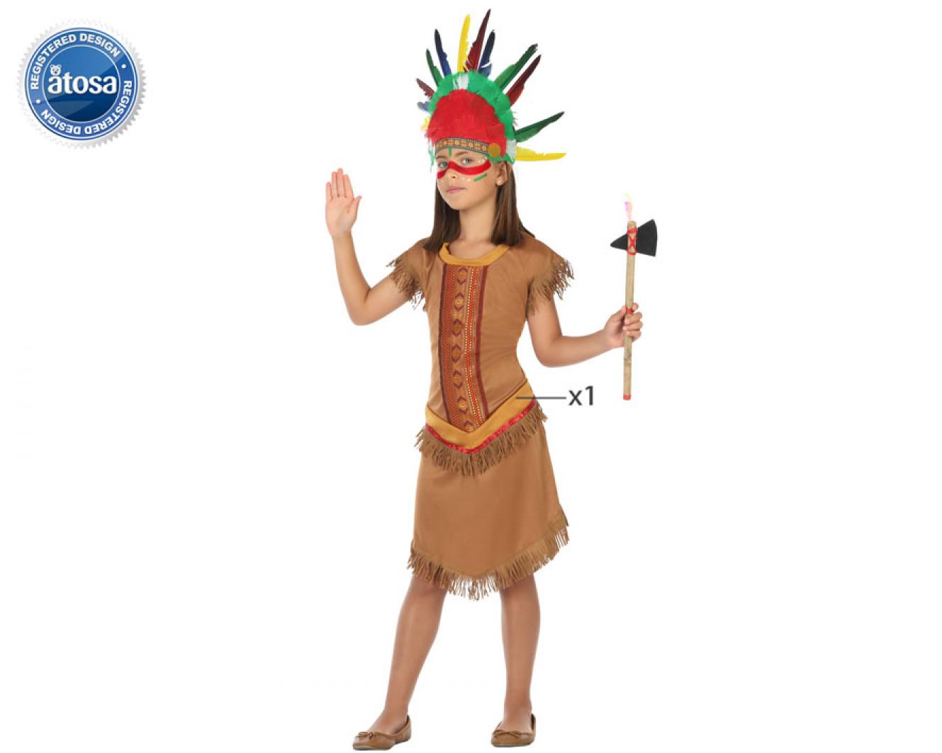 Indienne Fleur de Prairie taille 7/9 ans
