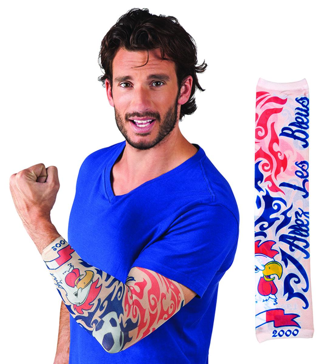 Manche Tatouée Allez Les Bleus