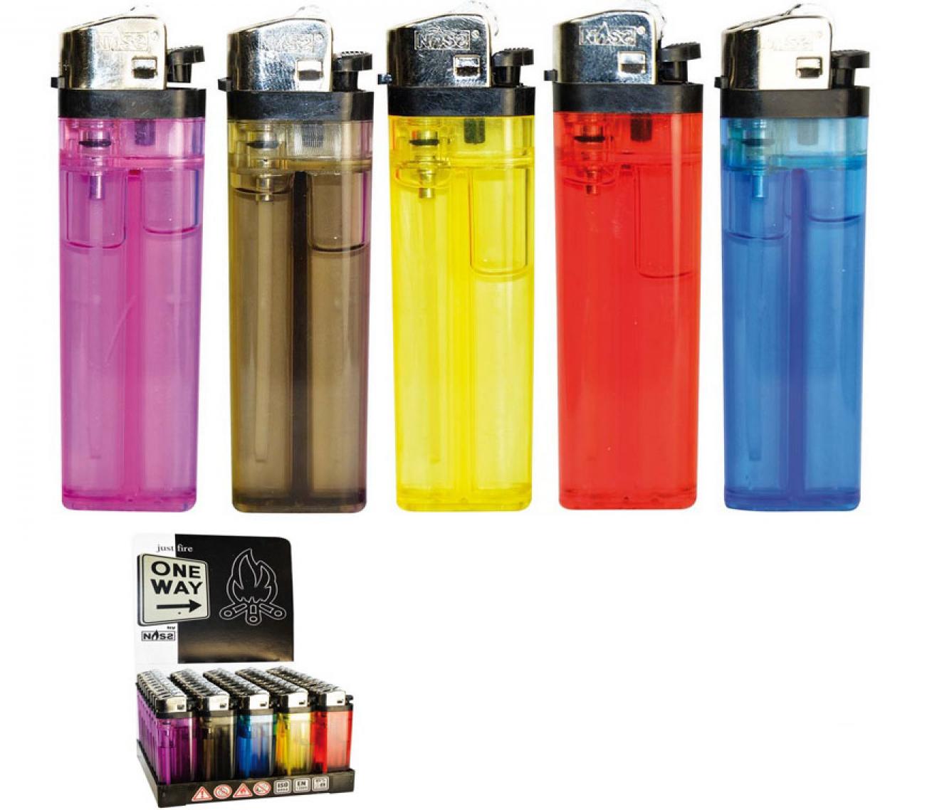 Briquet transparent couleur