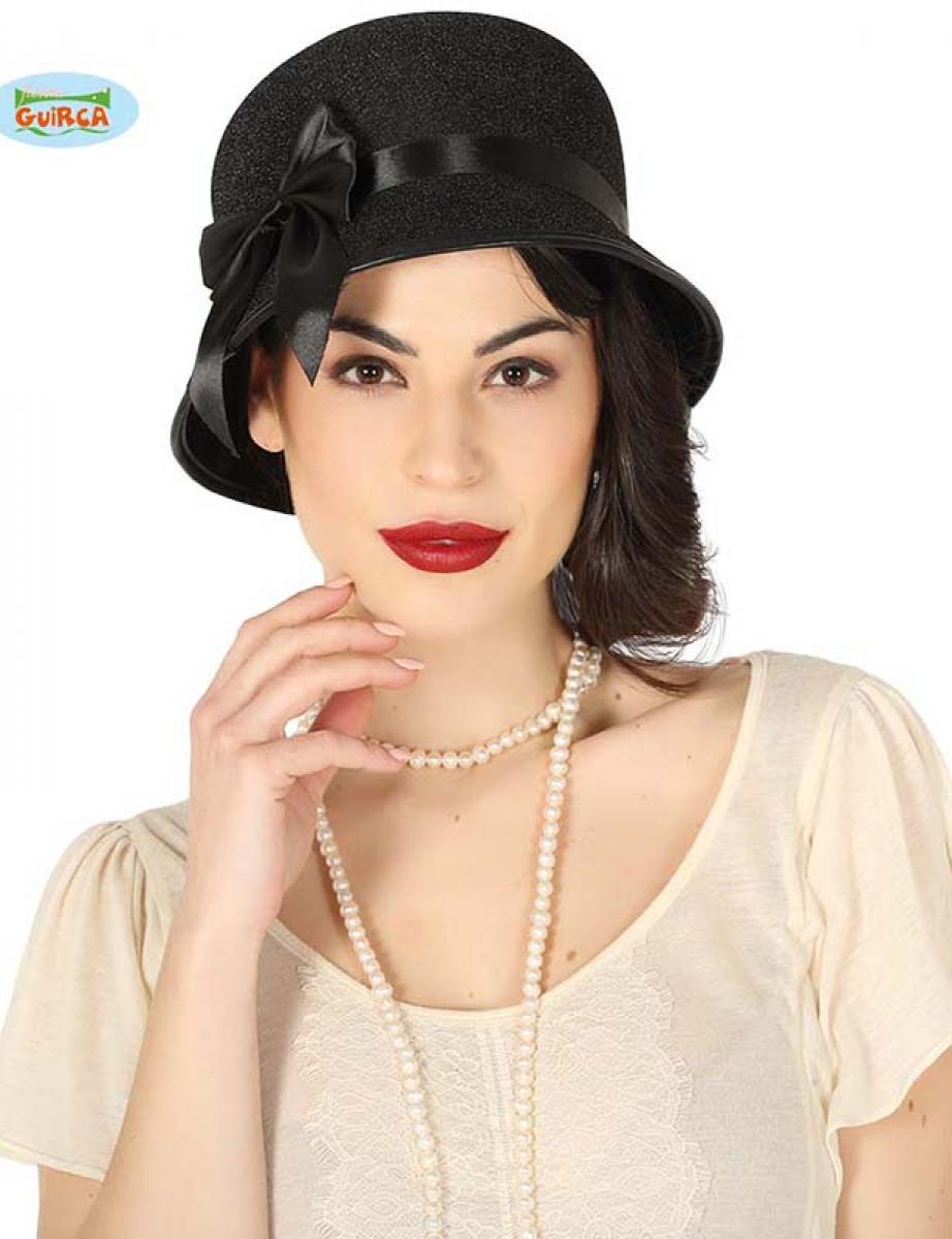 Chapeau noir années 20