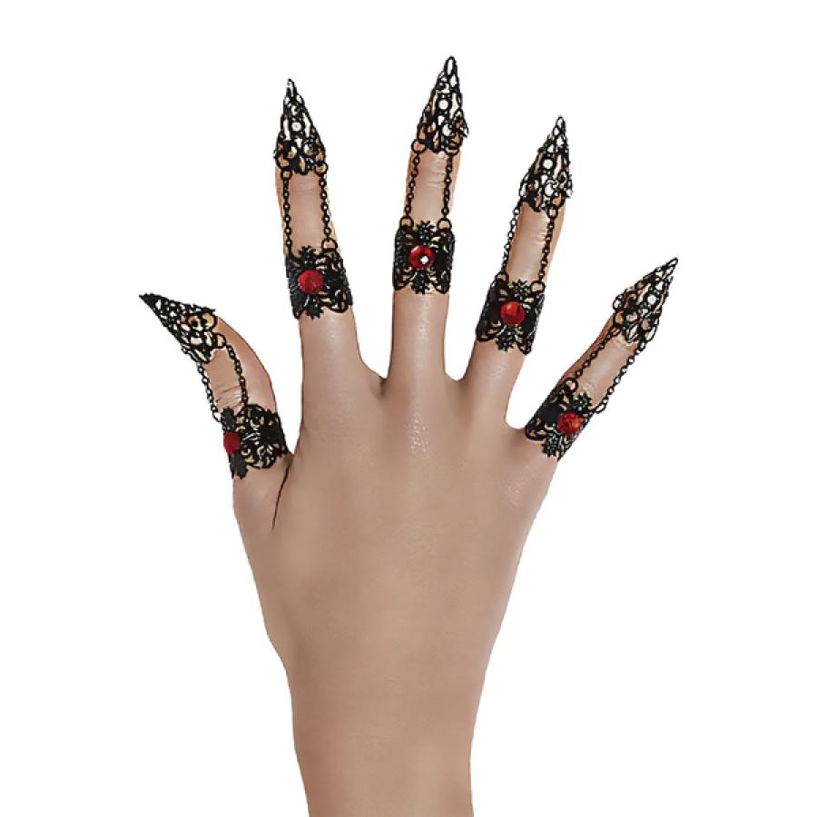 Bagues d'ongles gothiques / vampire