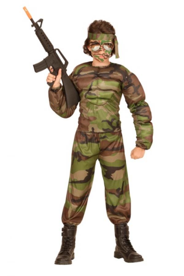 Militaire soldat musclé 8/10 ans