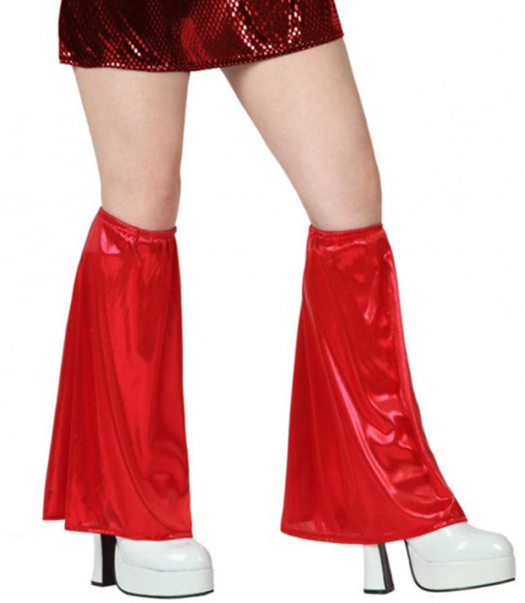 Pattes éléphant satin rouge