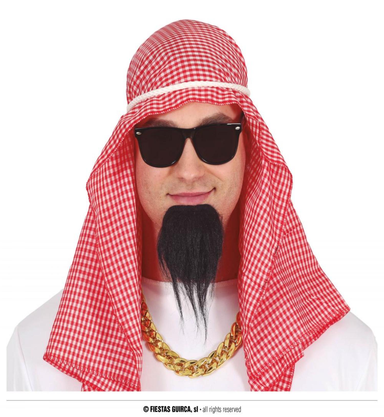 Set Cheikh arabe rouge et blanc