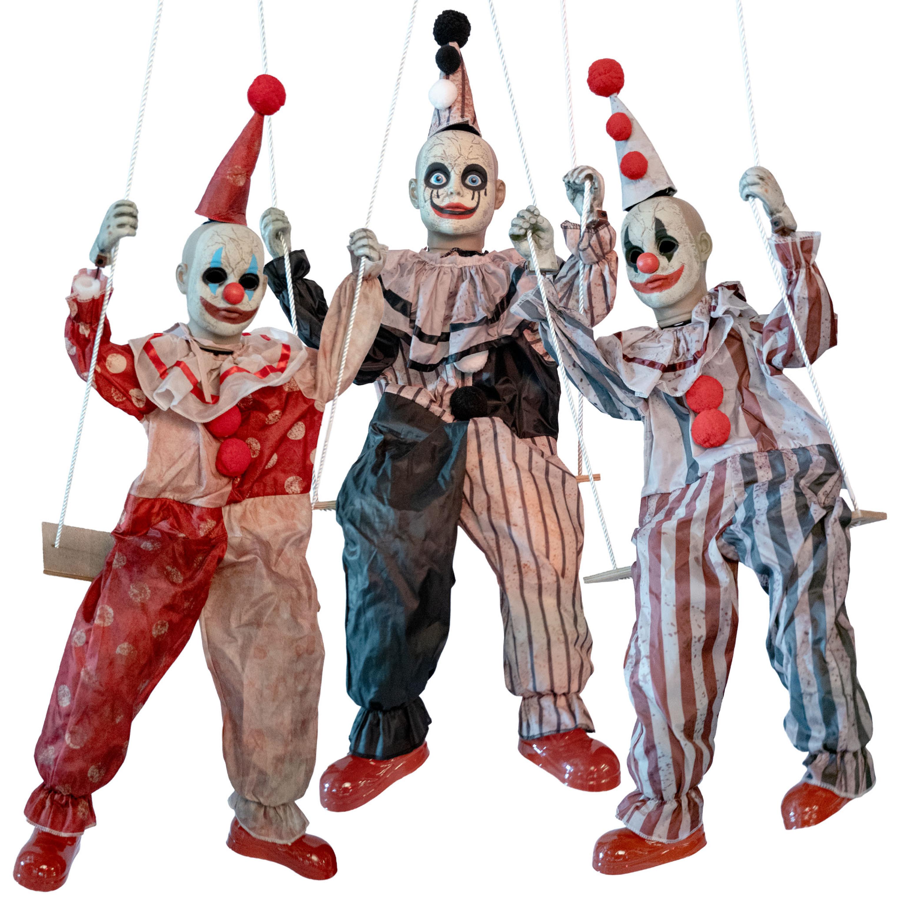 Animatronic manège avec 3 clowns 220cm pour cirque effrayant