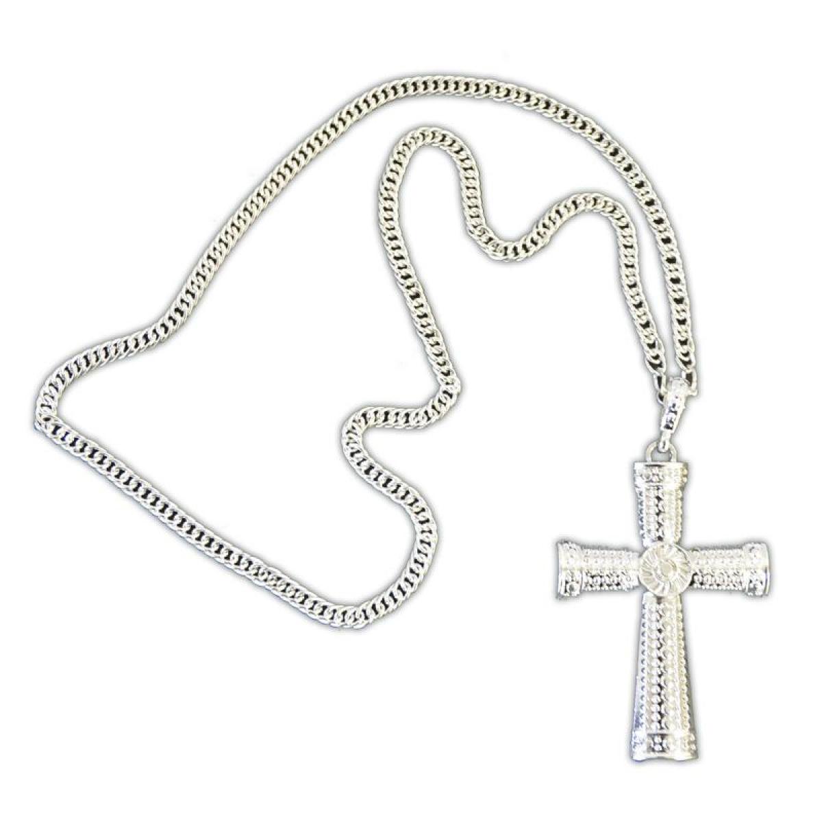 Collier croix argent