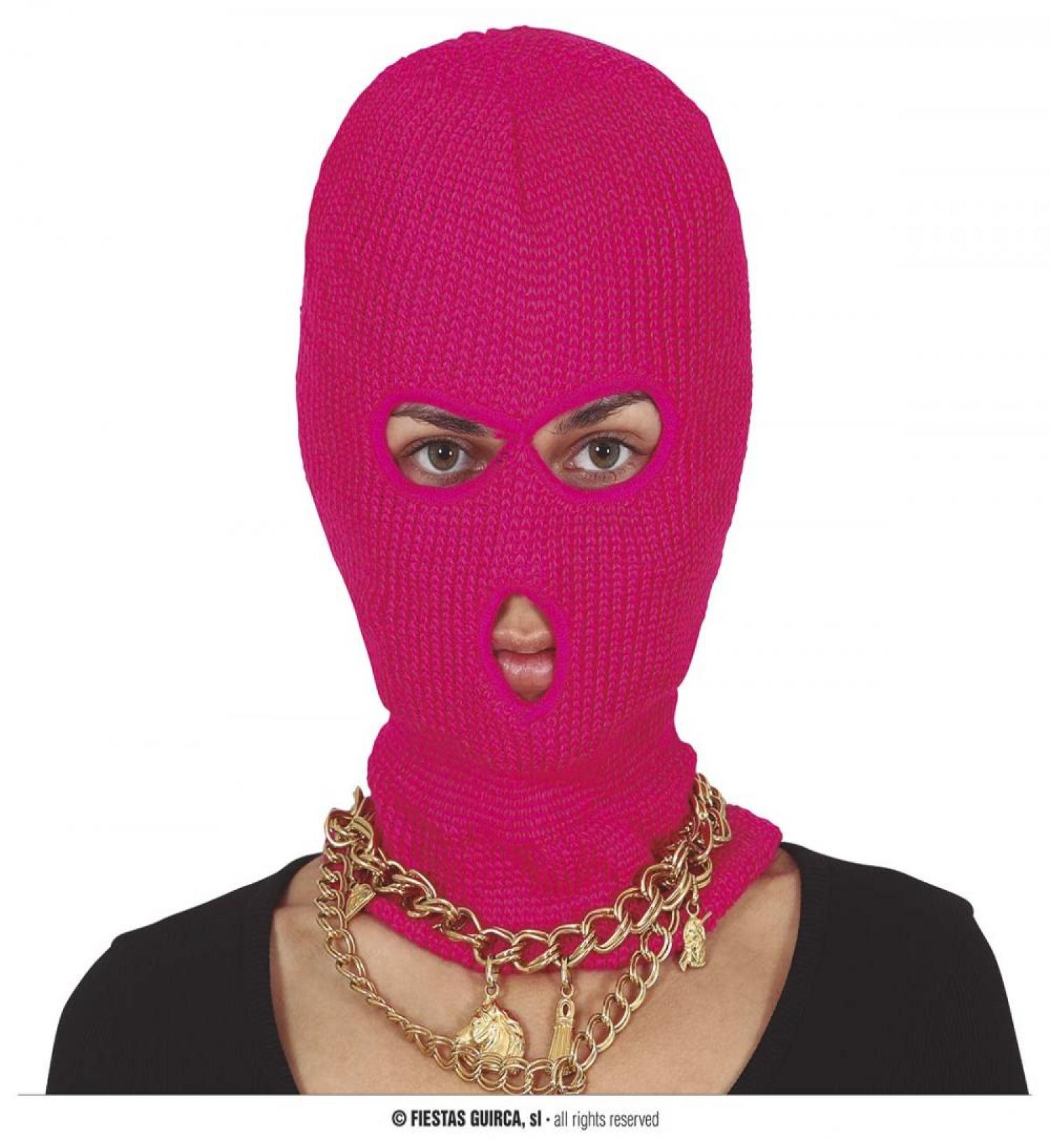 Cagoule terroriste rose