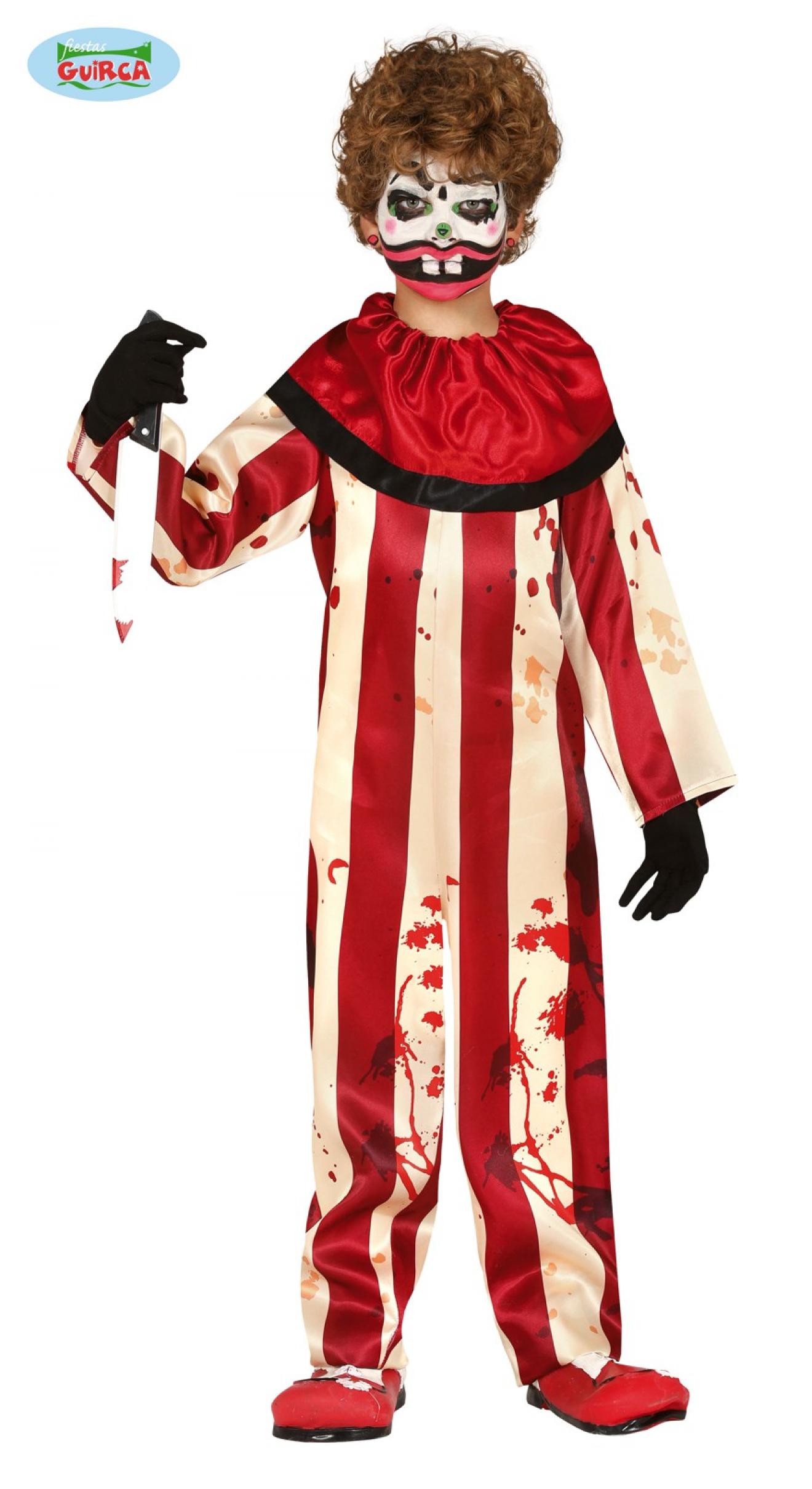 Clown rayé assassin garçon taille 10/12 ans