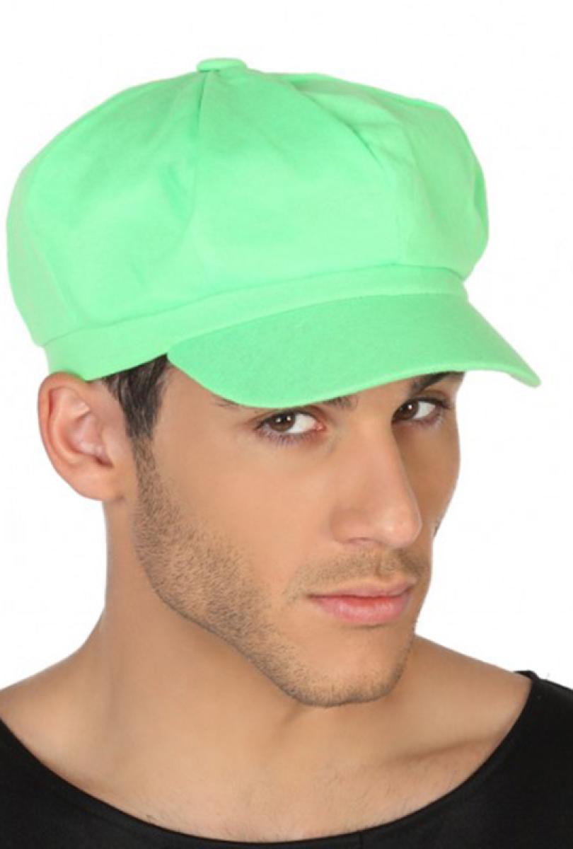 Casquette gavroche fluo verte