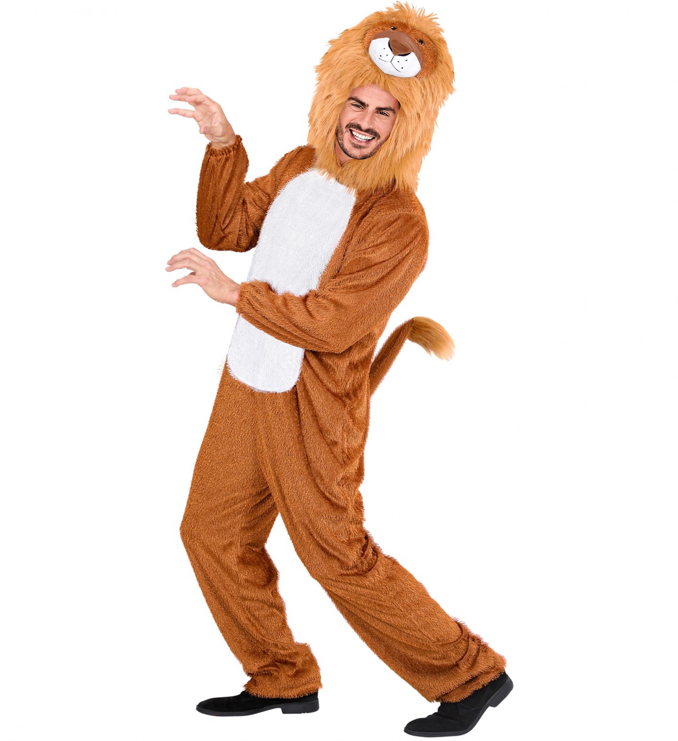 Lion en peluche taille M
