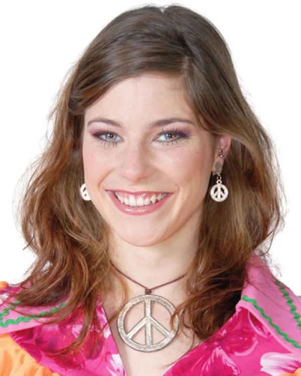 Collier hippie peace and love