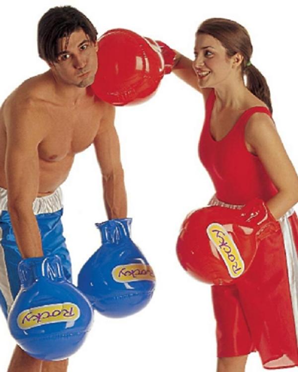 Paire de gants de boxe gonflable