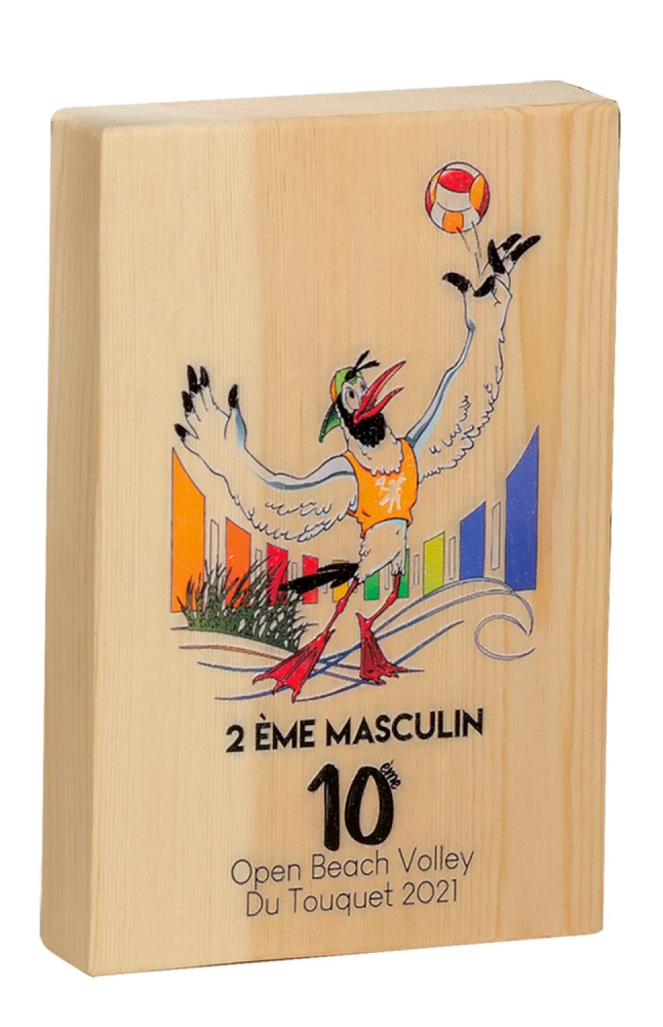 Trophée en bois entièrement personnalisable