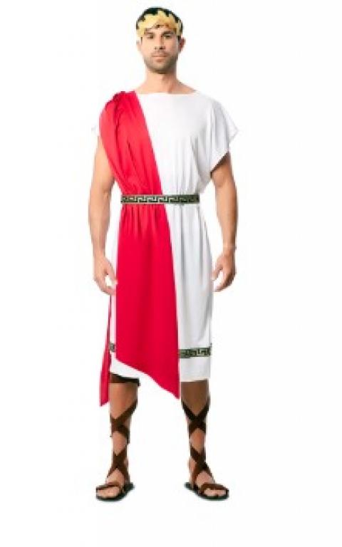 Romain blanc et rouge taille M/L