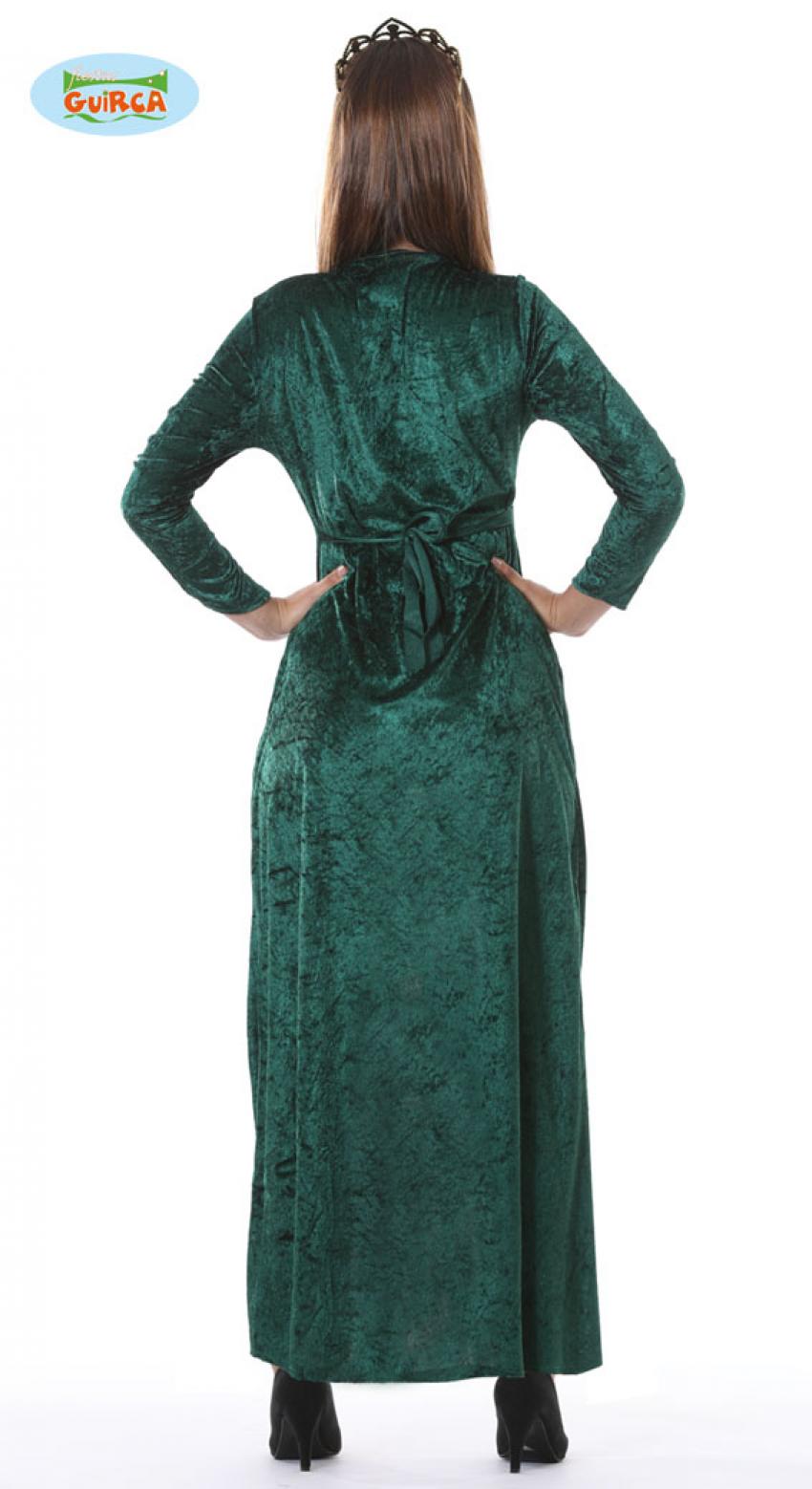 Robe médiévale verte velours taille M/L