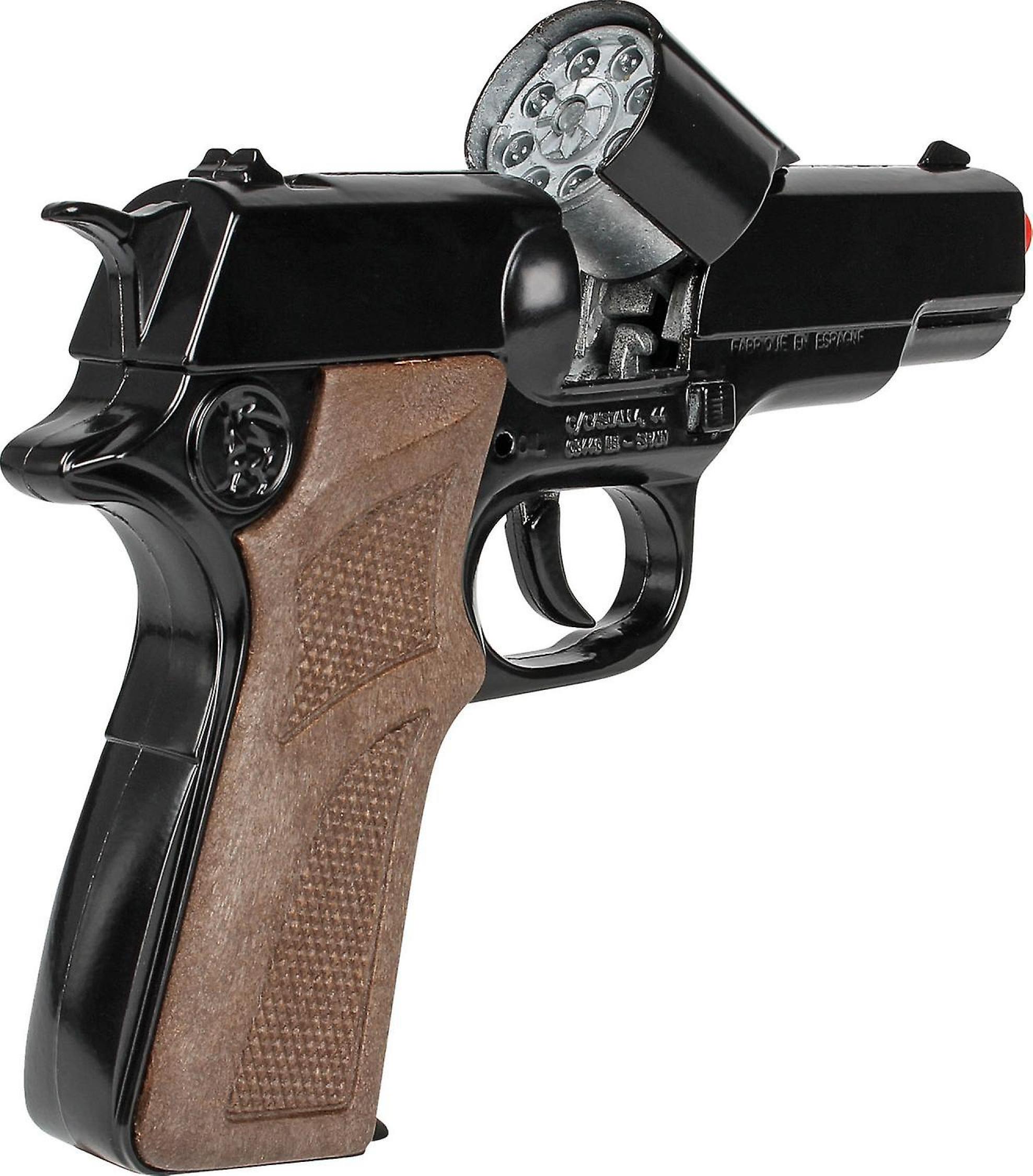 Pistolet 8 coups en métal Police Gonher 17cm