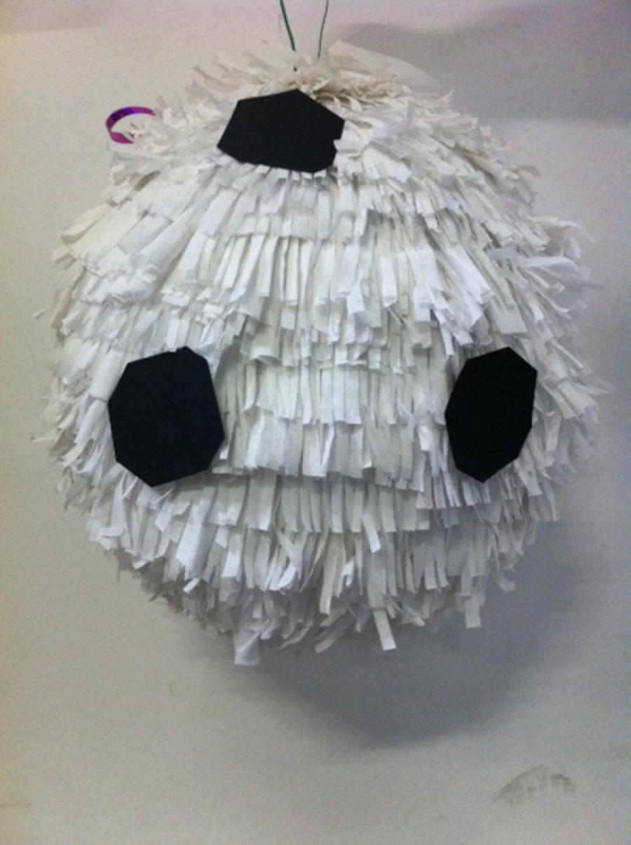 Pinata Ballon de foot fabrication artisanale