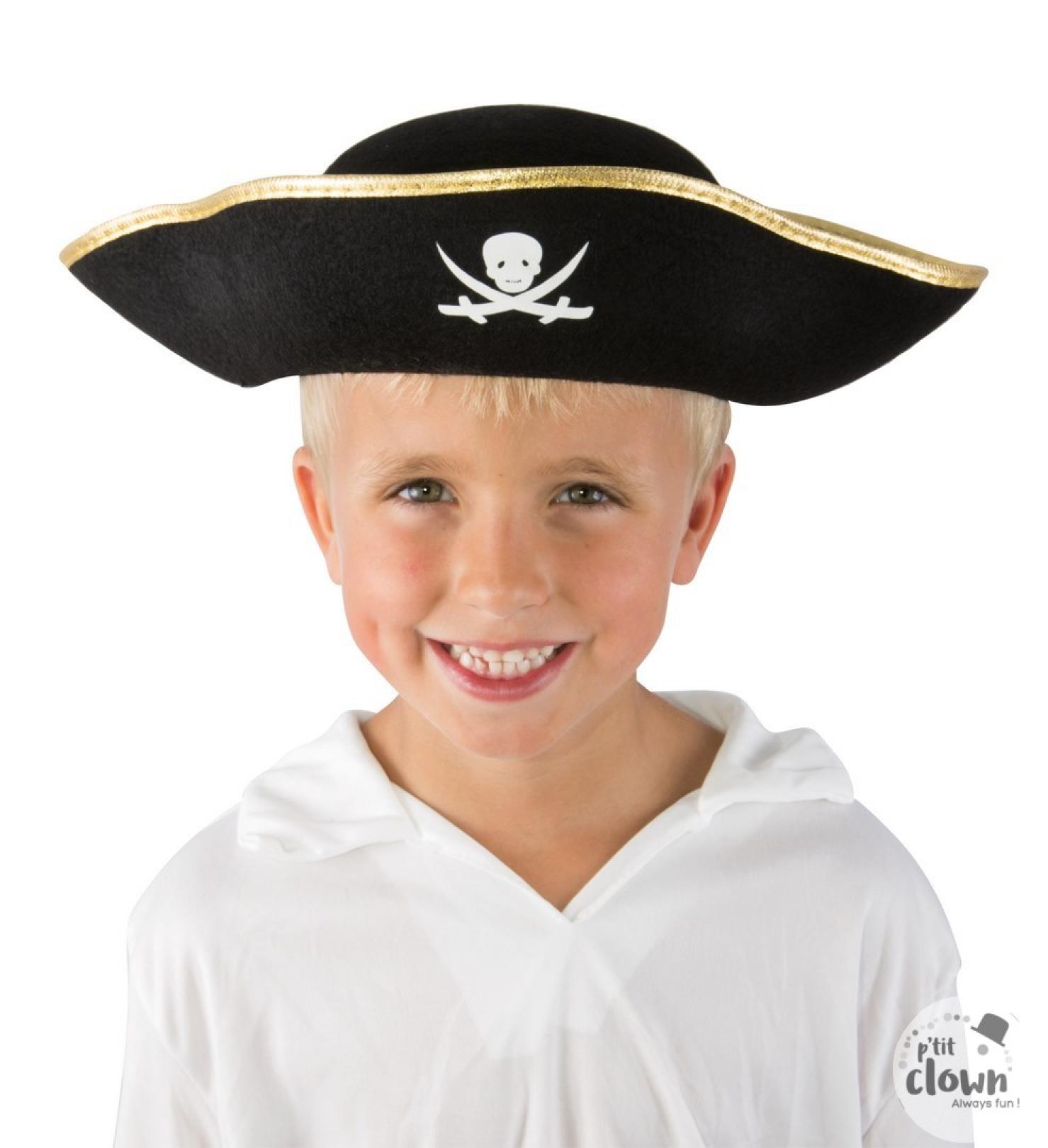 Chapeau de pirate enfant 4/6 ans