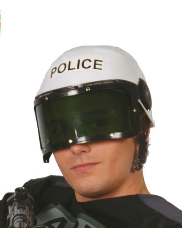 Casque policier enfant blanc