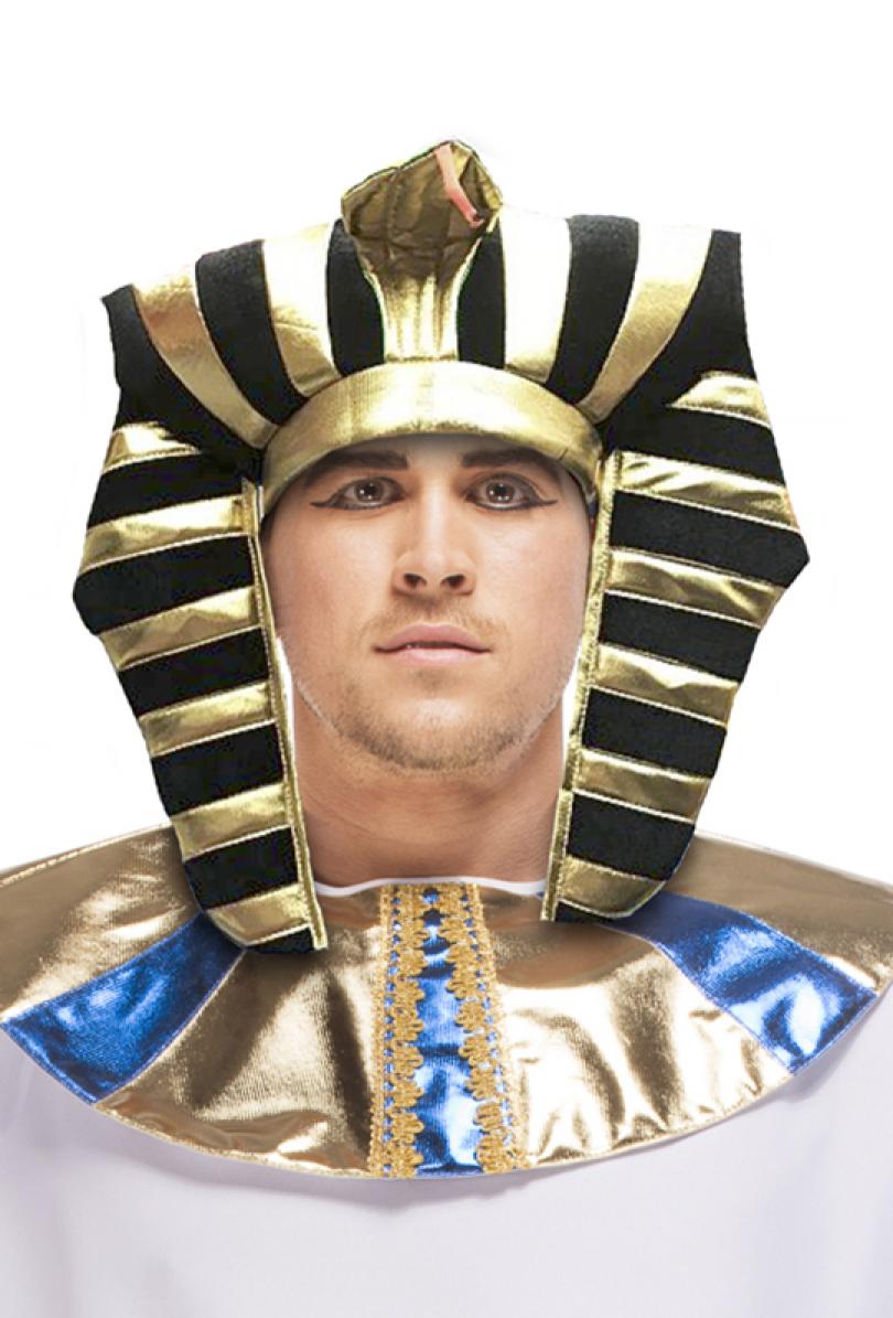 Coiffe Pharaon égyptien noire
