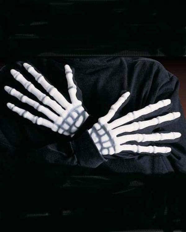 Gants squelette 3D adulte