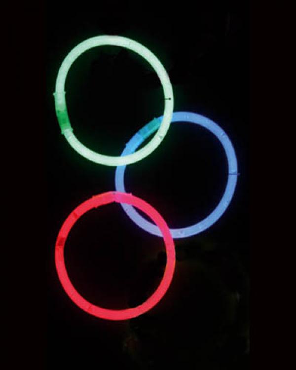 3 bracelets lumineux fluo