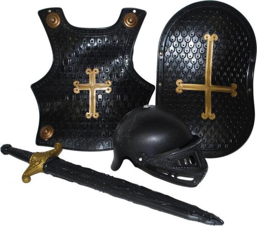 Set chevalier enfant noir