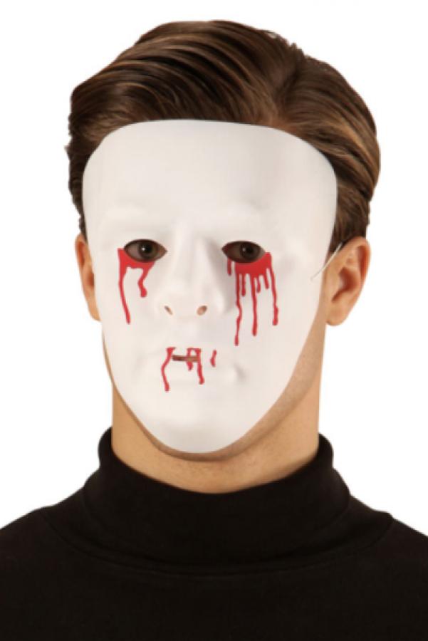 Masque blanc ensanglanté