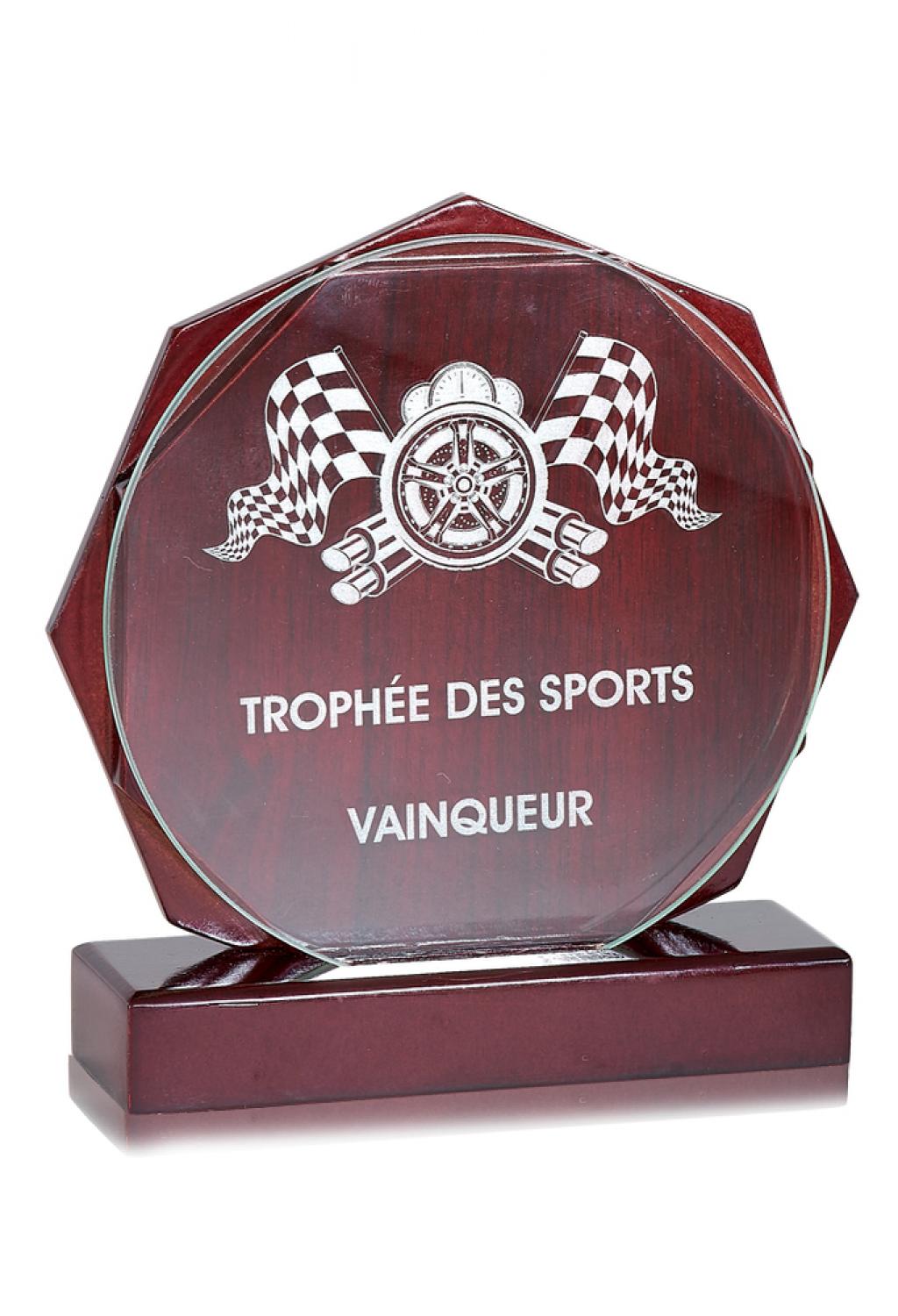 Trophée en bois entièrement personnalisable