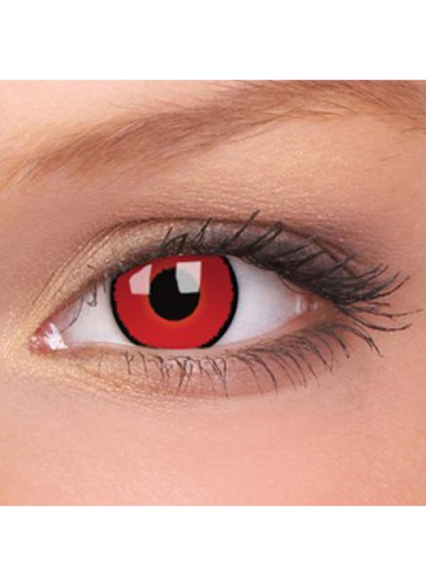 Paire de lentilles cosmétiques semaine RED ZOMBIE hebdomadaire
