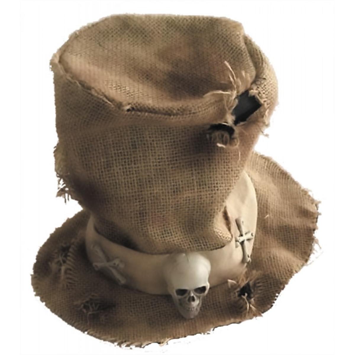 Chapeau épouvantail en jute