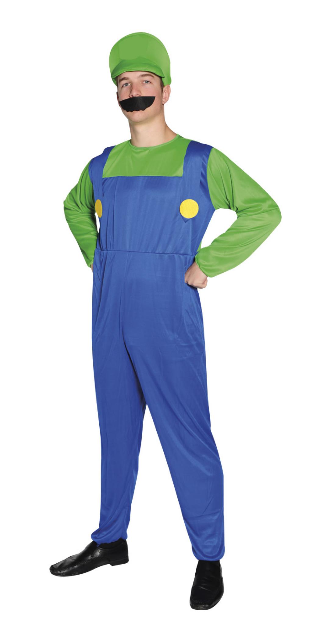Plombier vert et bleu taille XL/XXL