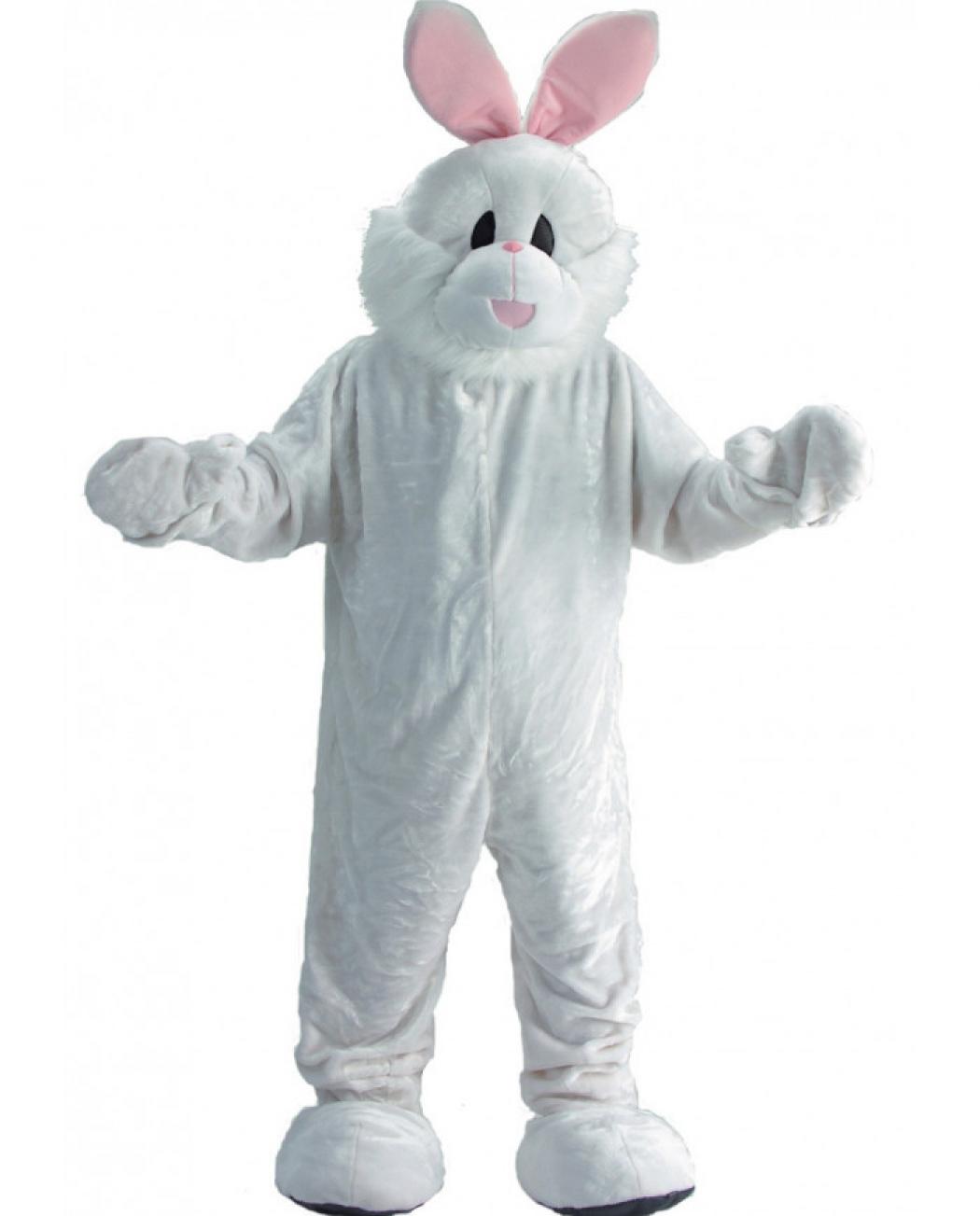 Mascotte Big Lapin blanc