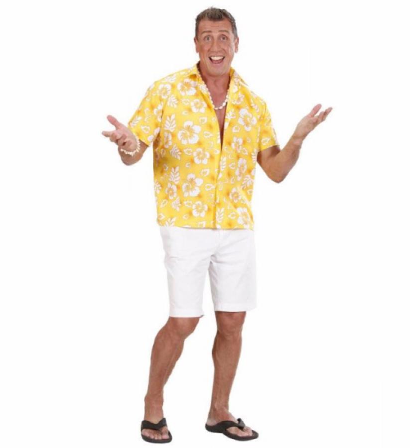 Chemise hawaienne jaune taille M/L