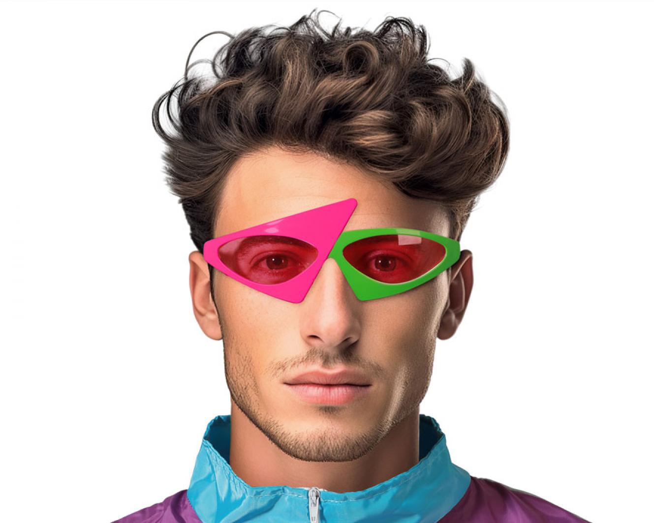 Lunettes années 80 triangulaires (N70)