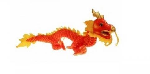Peluche dragon chinois 35cm