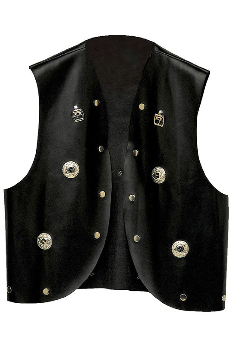 Veste rocker biker imitation cuir taille M/L