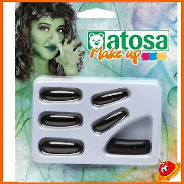 Blister 12 faux ongles noirs + colle