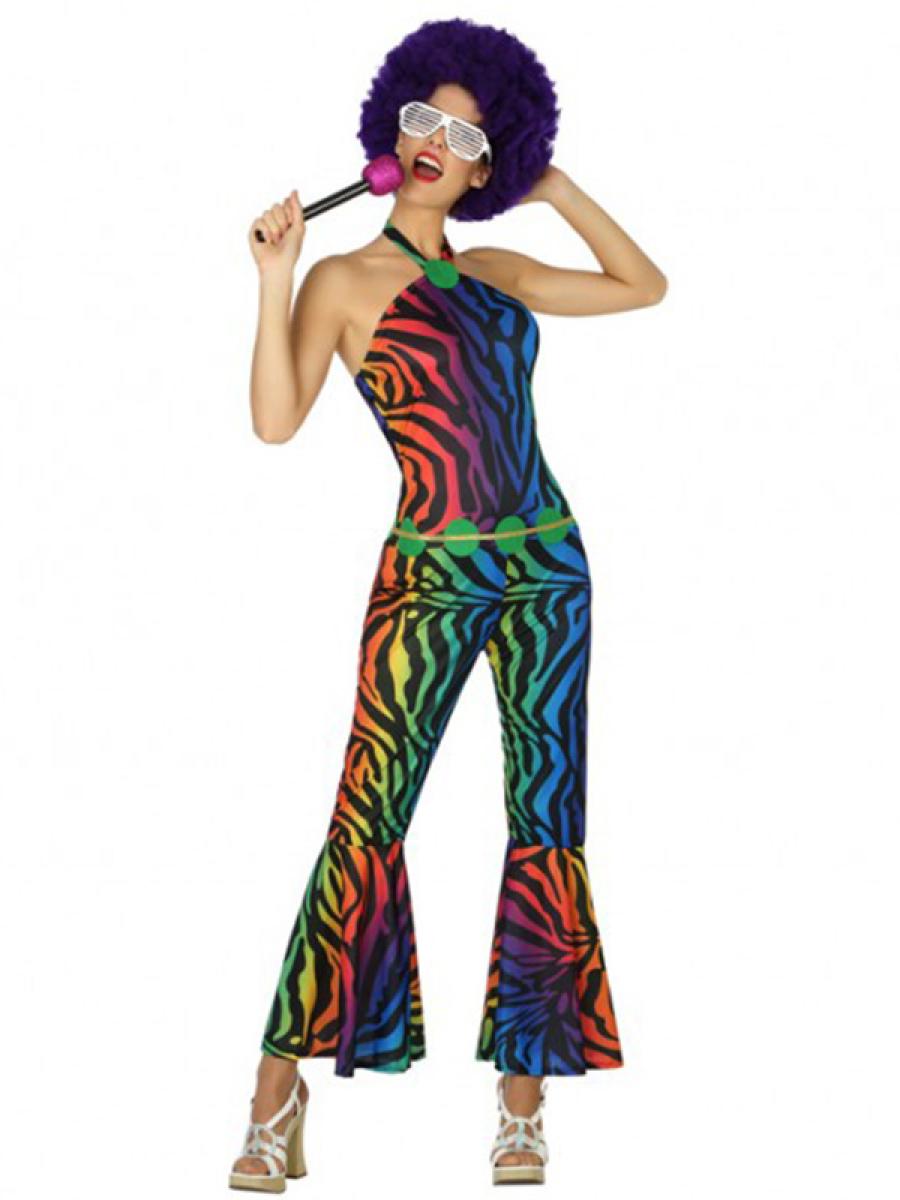 Combinaison disco arc en ciel taille XS/S