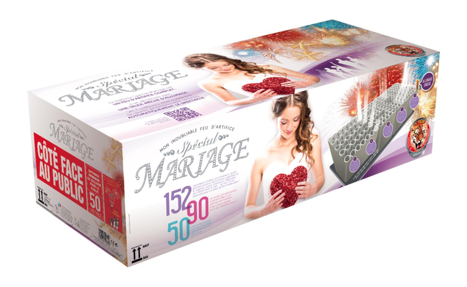 Feu automatique Spécial Mariage 90 secondes livré chez vous !