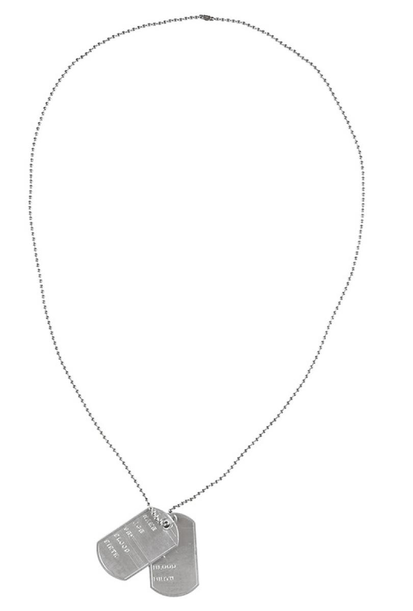 Collier plaques militaire soldat USA dog tag