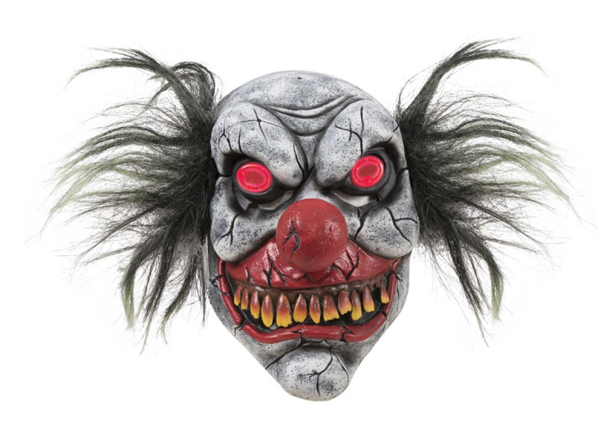 Demi masque clown fou