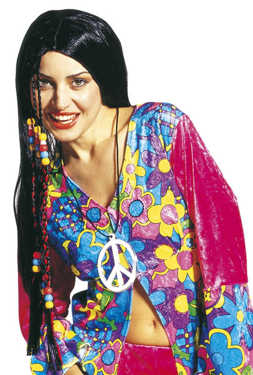 Perruque hippie mixte