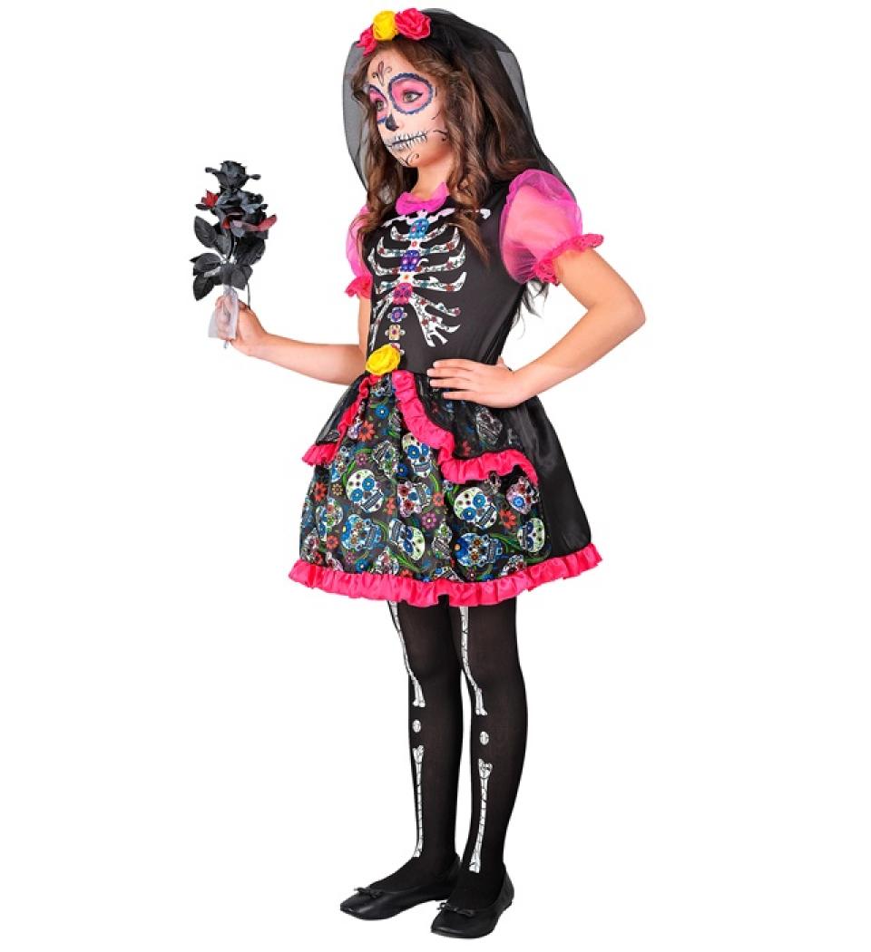 Robe fille jour des morts taille 4/5 ans