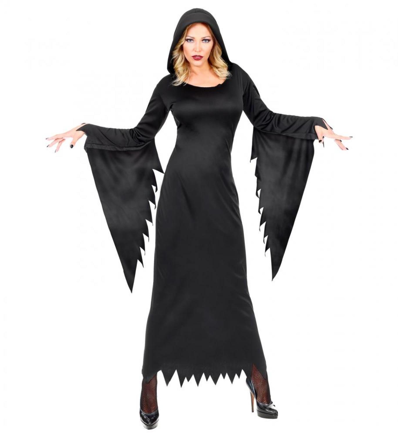 Robe à capuche noire taille M