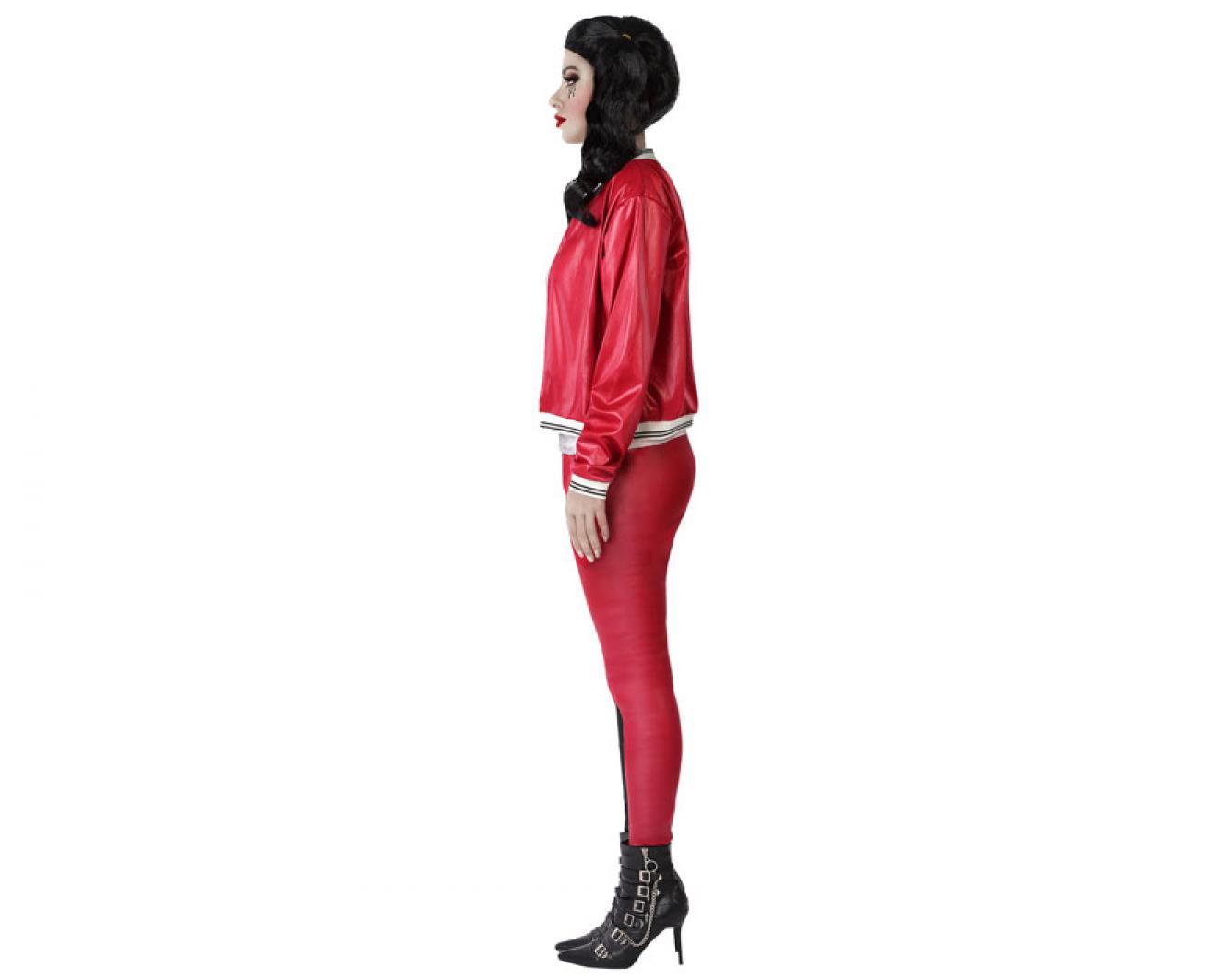 Arlequine noir et rouge taille M/L