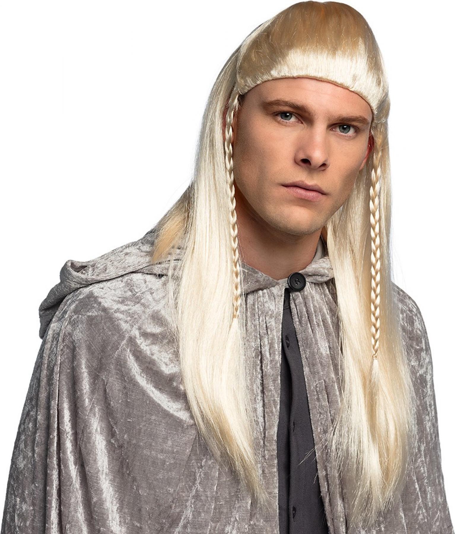 Perruque Elfe blonde homme