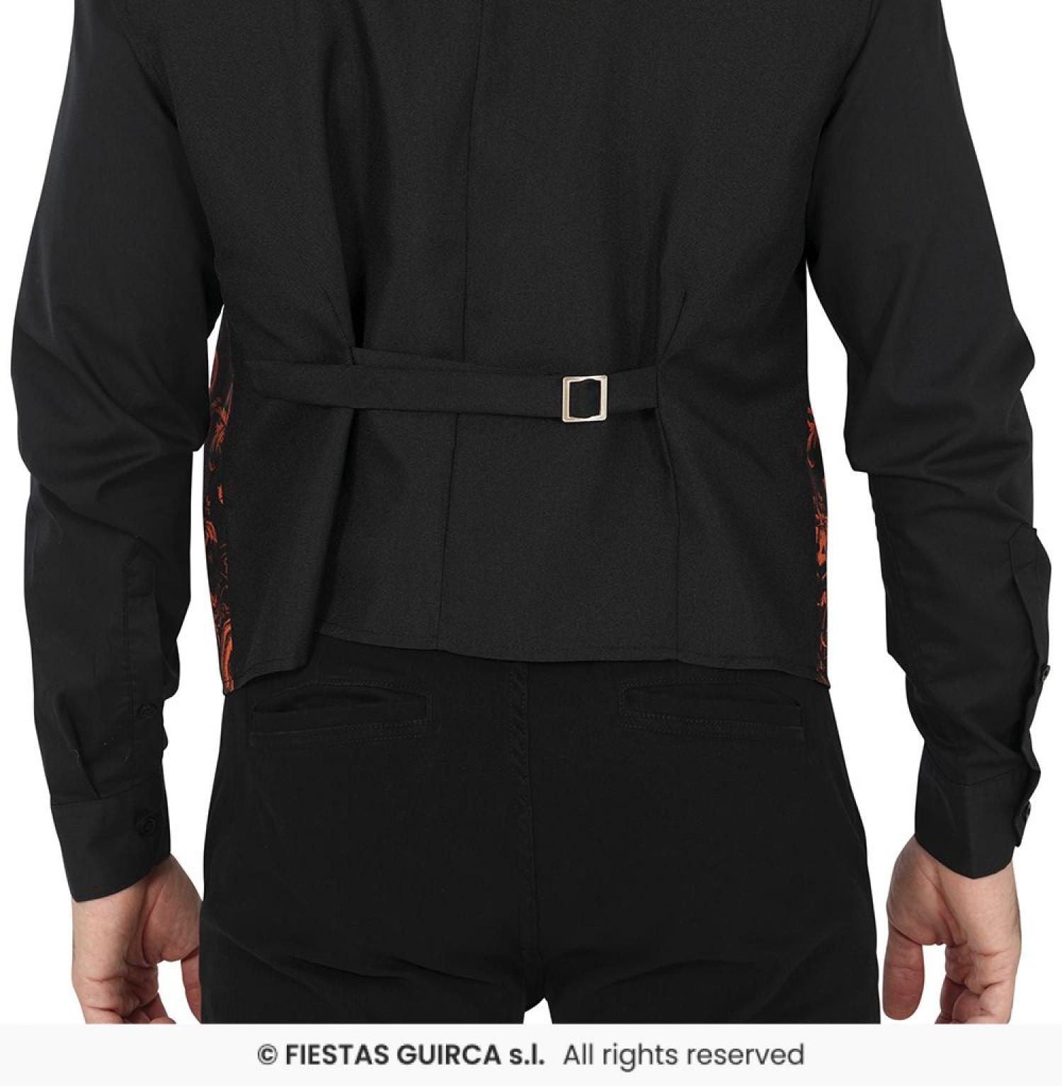 Gilet rouge et noir de vampire taille M/L