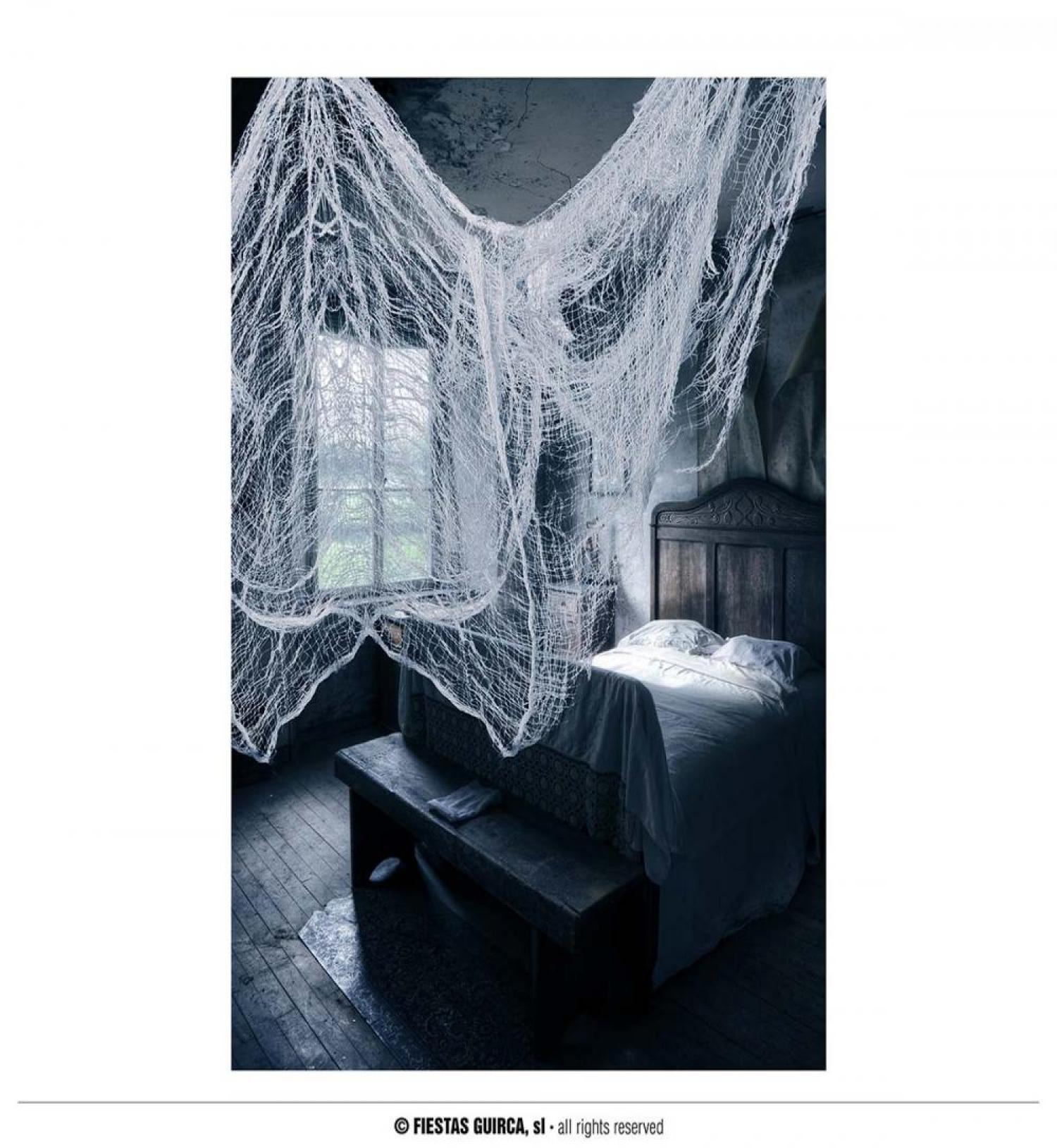 Tissu effrayant blanc 75x228cm